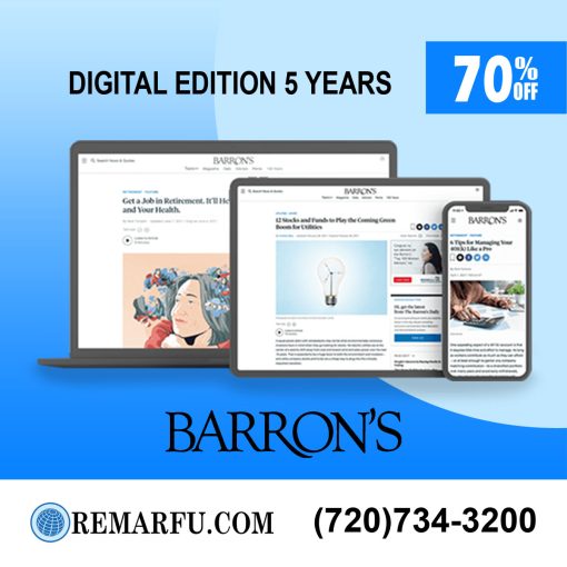 Digital subscription to Barron's News for 5 years at 70% off