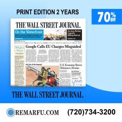 The WSJ Print Edition 2-Year for 70% Off