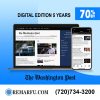 Washington Post Newspaper Digital Access for 5 Years for only $89